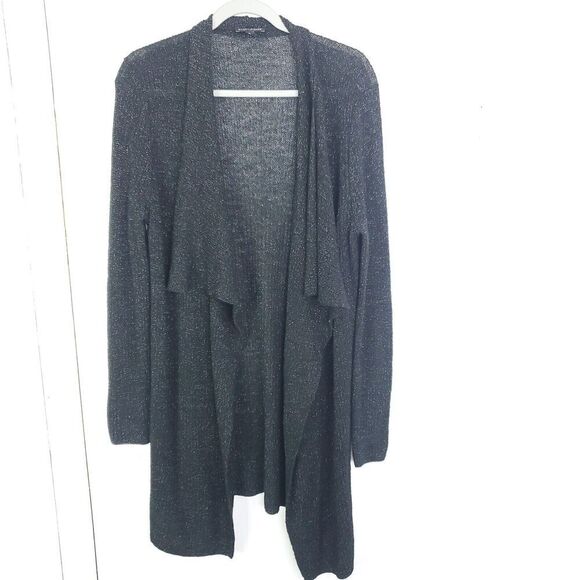 Eileen Fisher Sweater Womens S Merino Wool Metallic Longer Length Sustainable - Picture 1 of 9